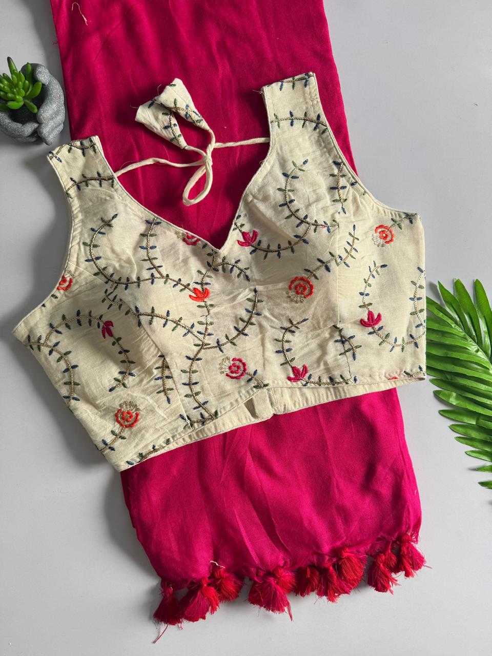 Khadi Cotton Designer Blouse JT-148336