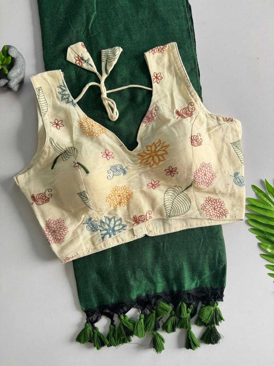 Khadi Cotton Designer Blouse JT-148336