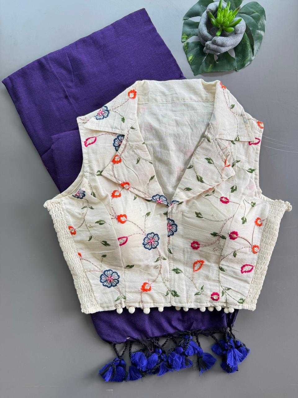 Khadi Cotton Printed Blouse