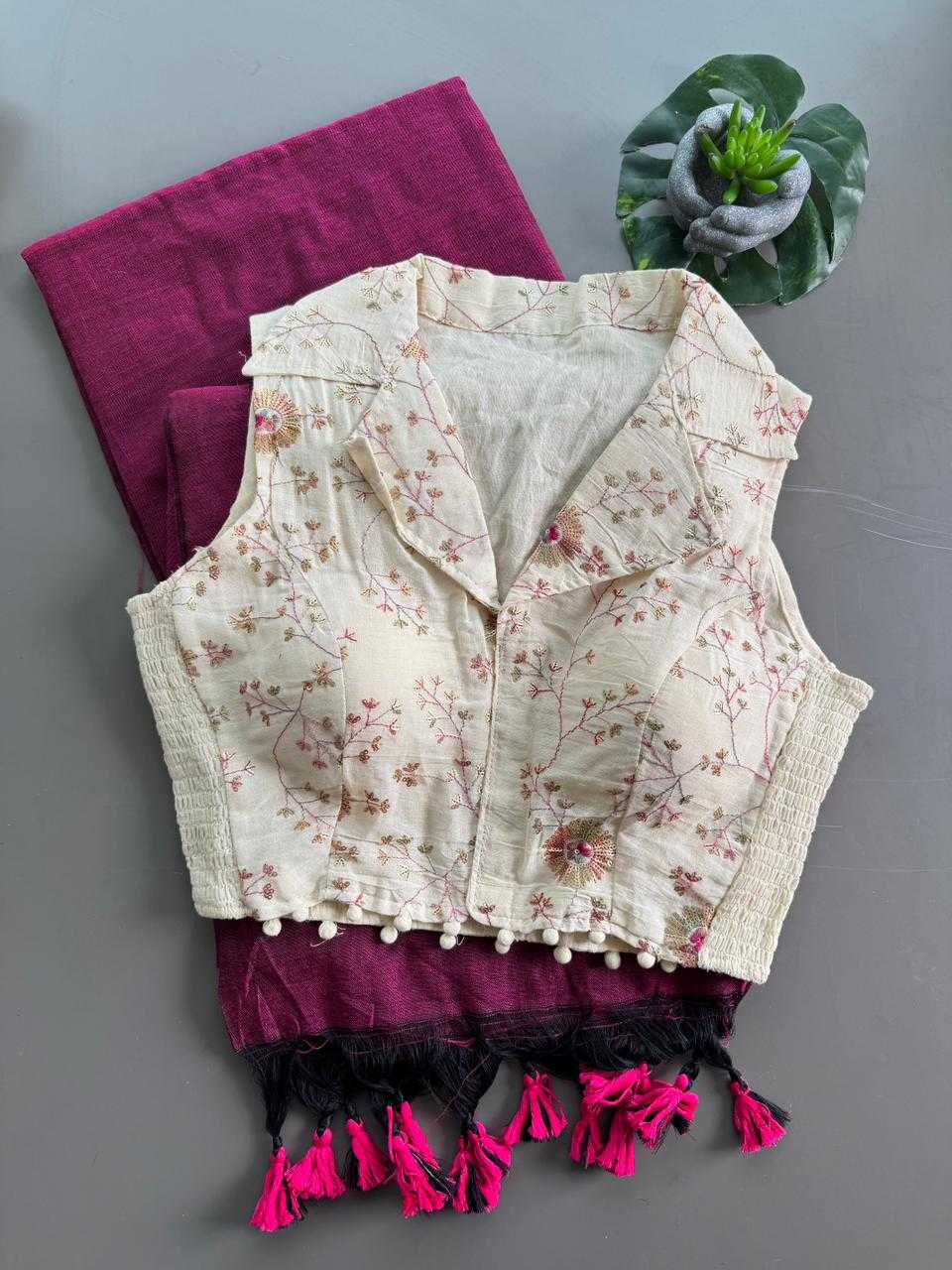 Khadi Cotton Printed Blouse