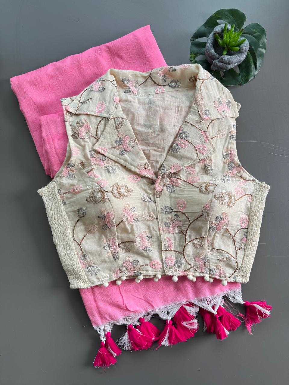 Khadi Cotton Printed Blouse