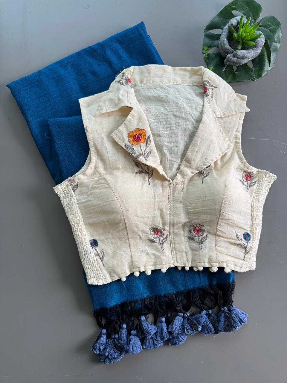 Khadi Cotton Printed Blouse