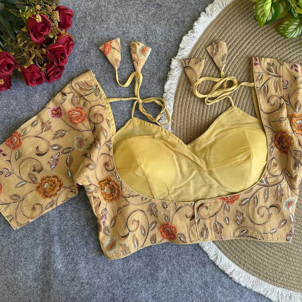 Ishani Khadi Printed Blouse