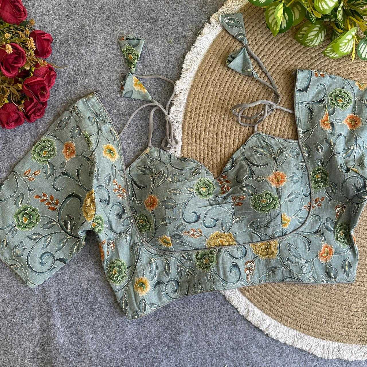 Ishani Khadi Printed Blouse
