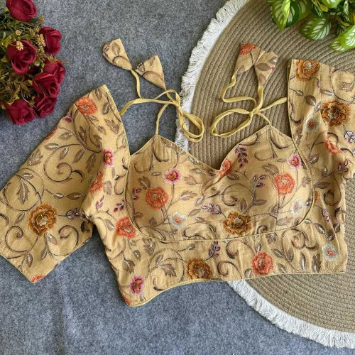 Ishani Khadi Printed Blouse