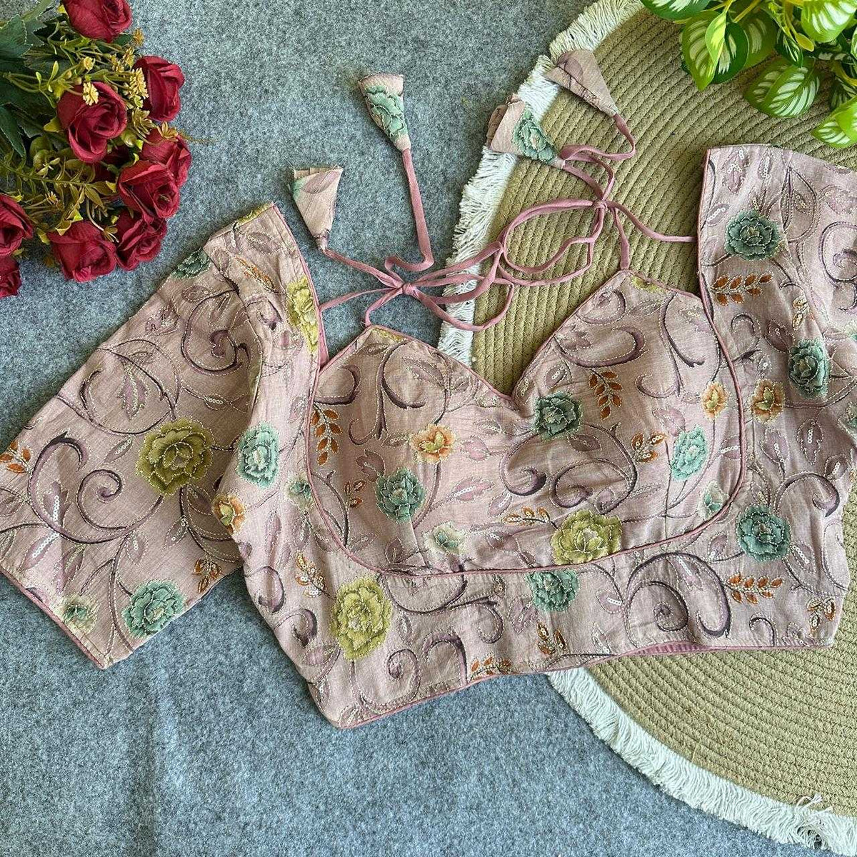 Ishani Khadi Printed Blouse