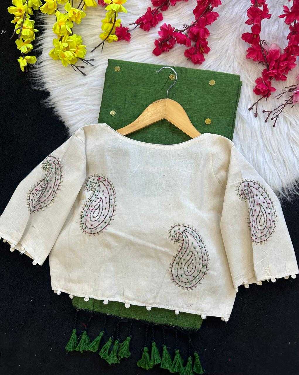 Katha Khadi Cotton Designer Blouse