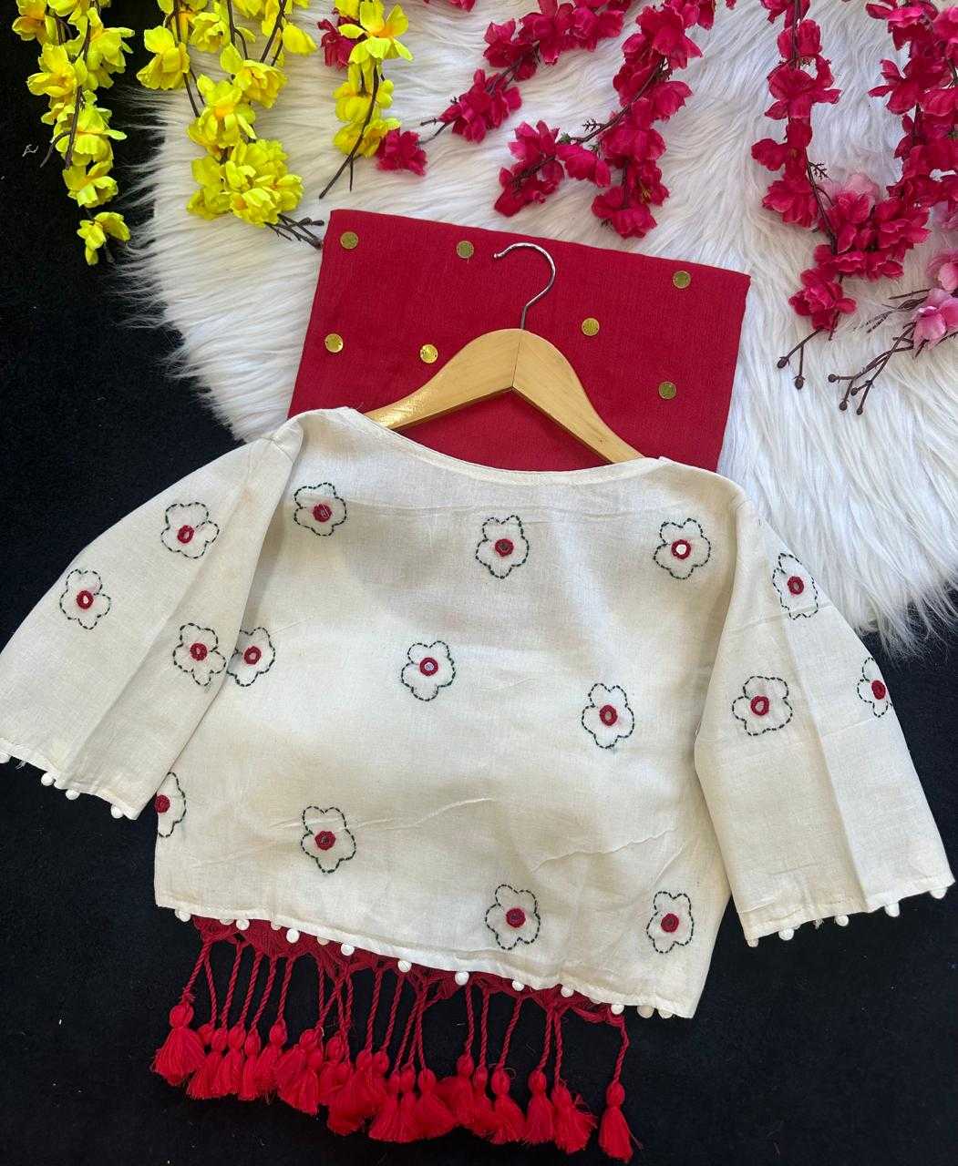 Katha Khadi Cotton Designer Blouse