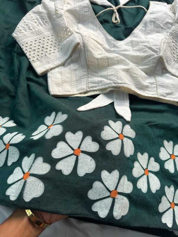 Khadi Cotton Designer Saree
