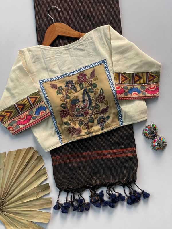 Khadi Cotton Party Wear Saree