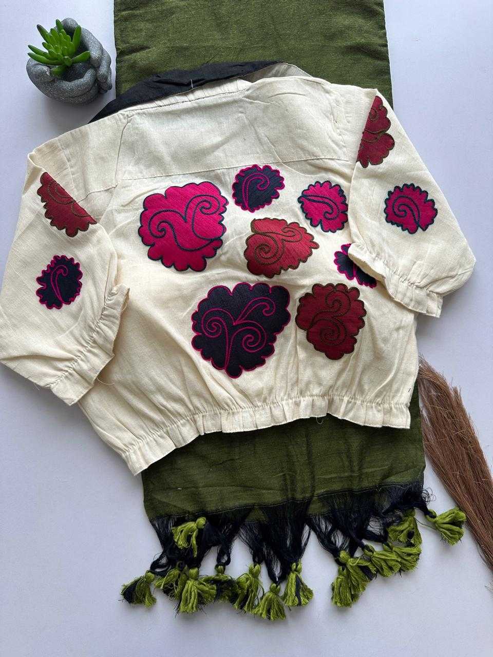 Mayera Khadi Cotton Printed Blouse