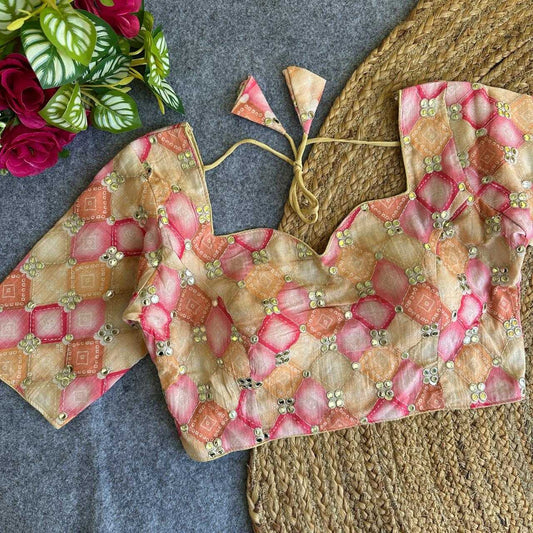 Pakhi Khadi Cotton Printed Blouse
