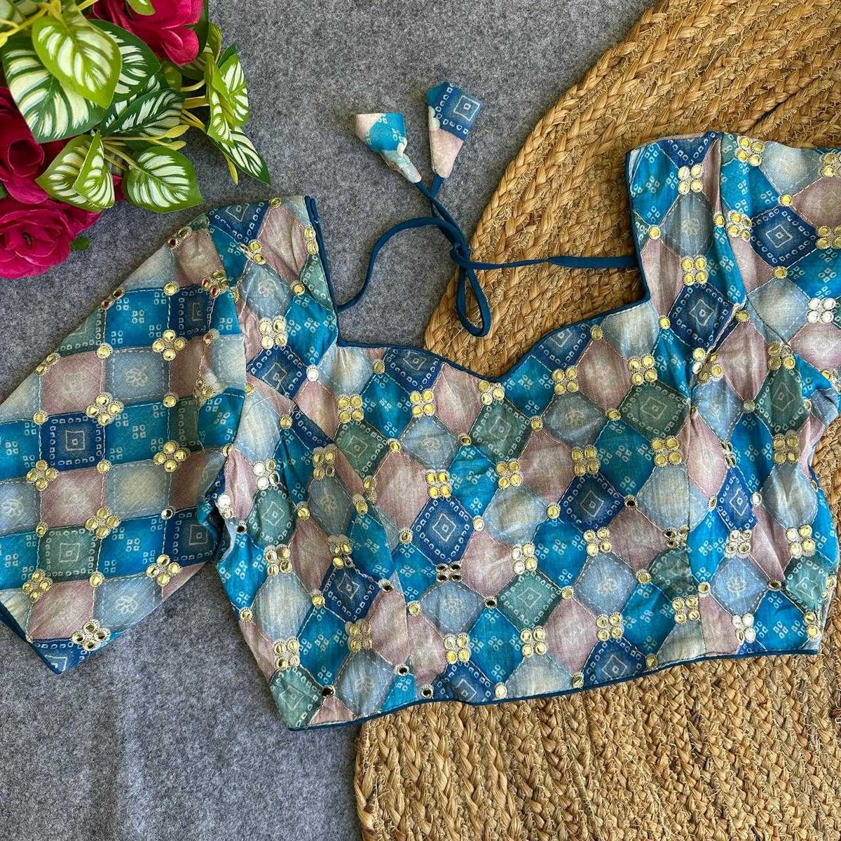 Pakhi Khadi Cotton Printed Blouse