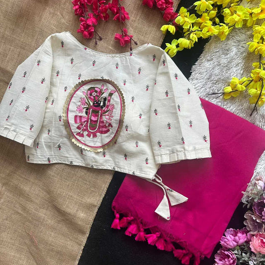 Ruhi Khadi Cotton Designer Blouse