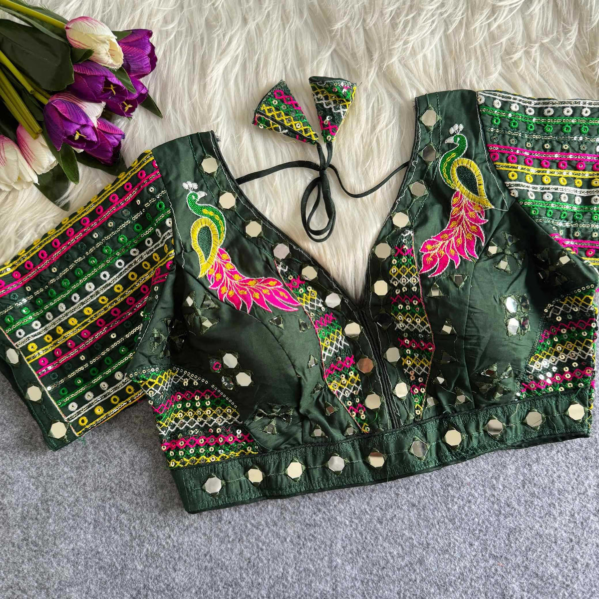 Saisha Premium Roman Silk Designer Blouse