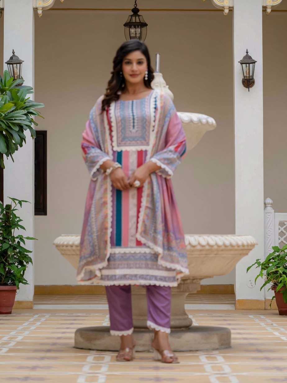 Rayon Printed Suit