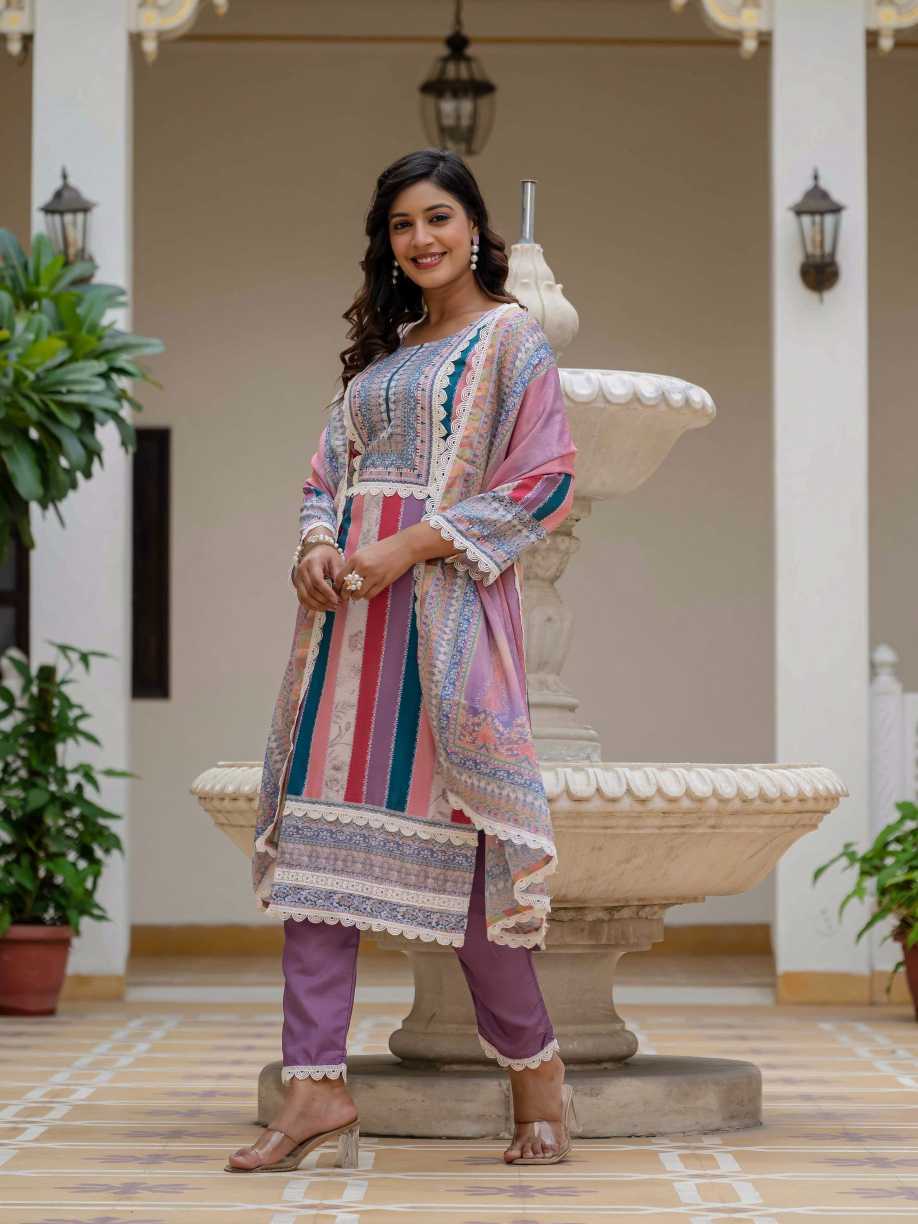 Rayon Printed Suit