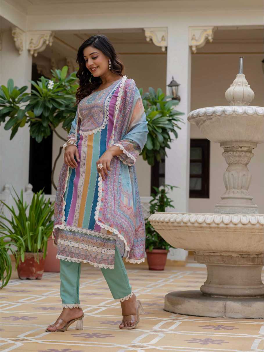 Rayon Printed Suit