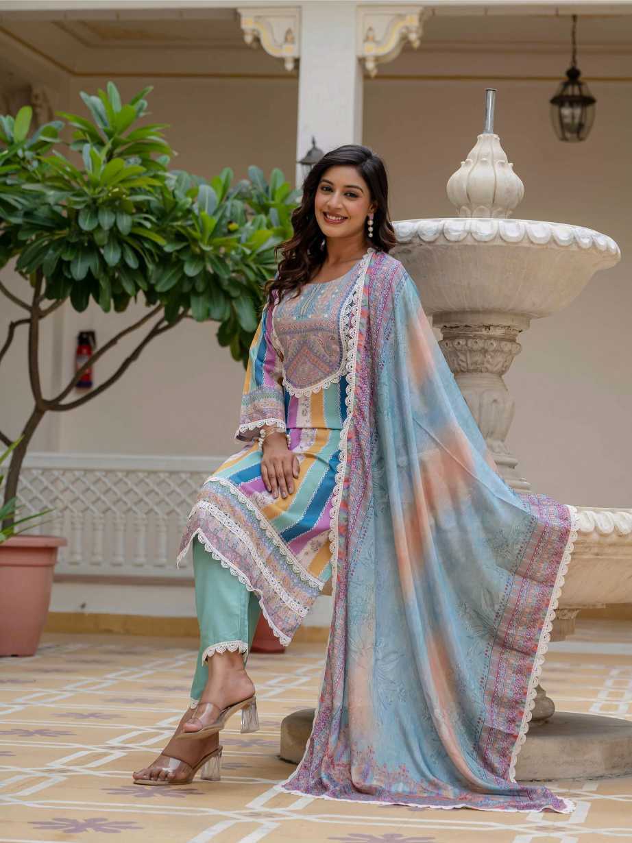 Rayon Printed Suit