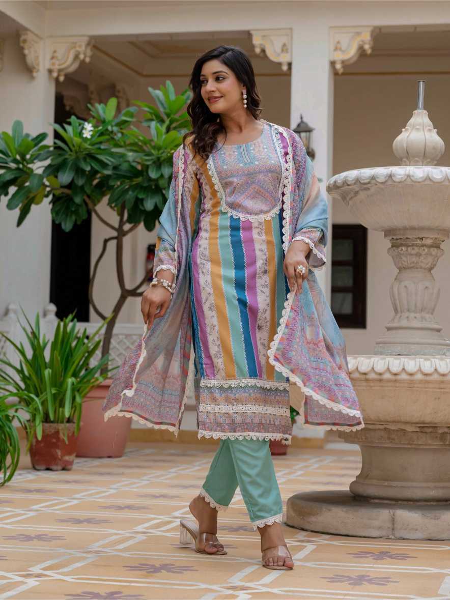 Rayon Printed Suit