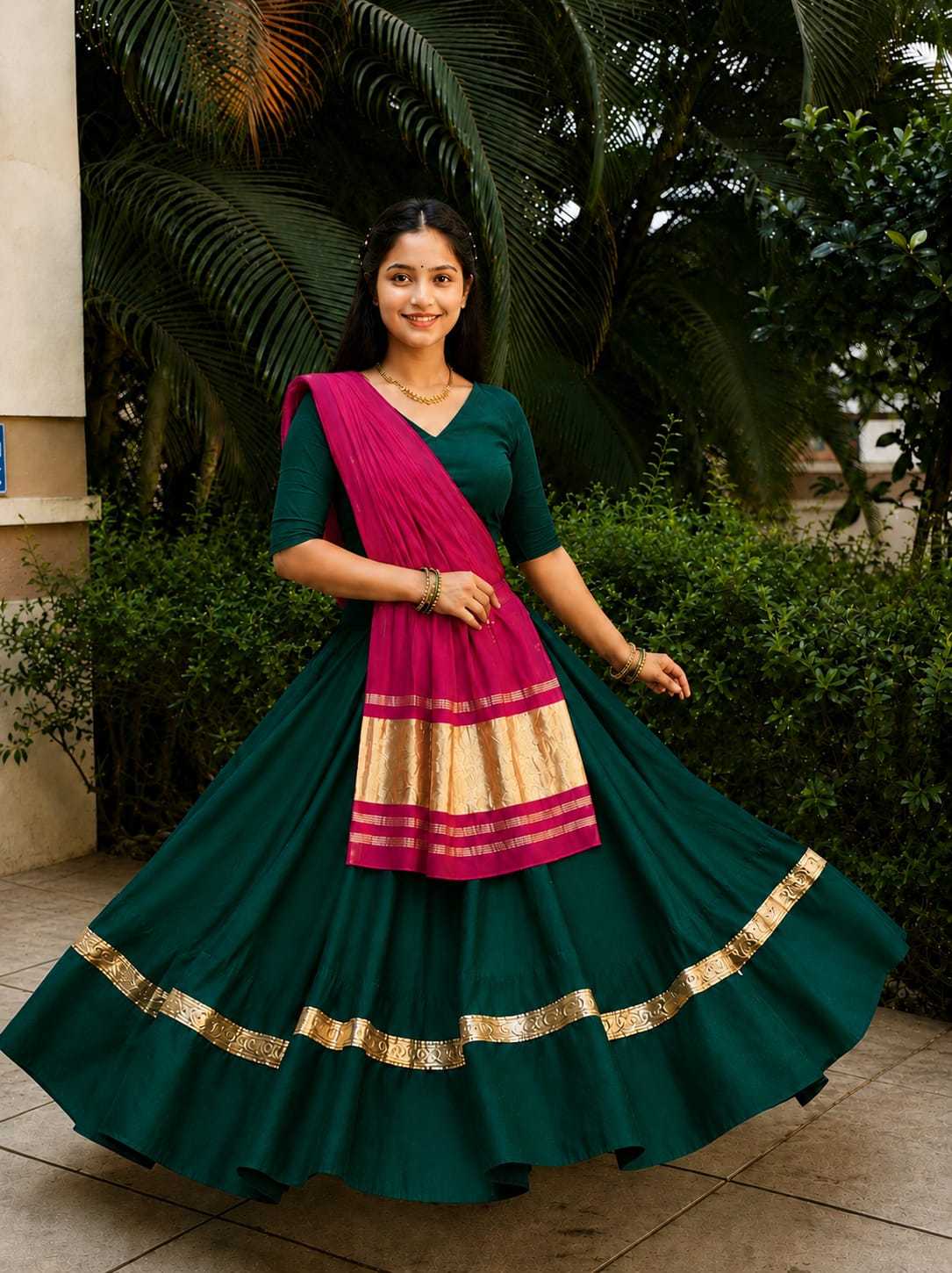 Arshia Reyon Cotton Designer Lehenga