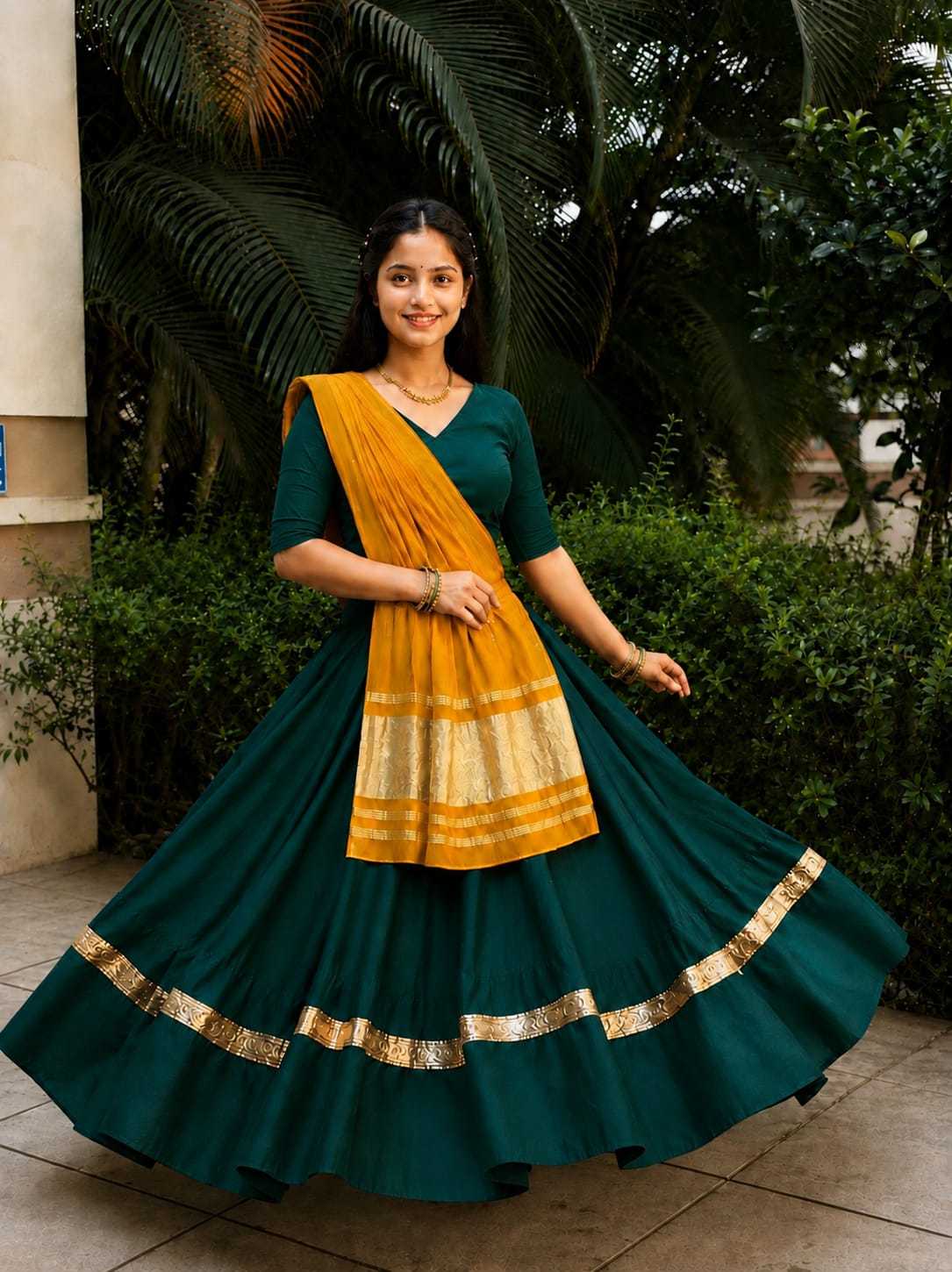 Arshia Reyon Cotton Designer Lehenga