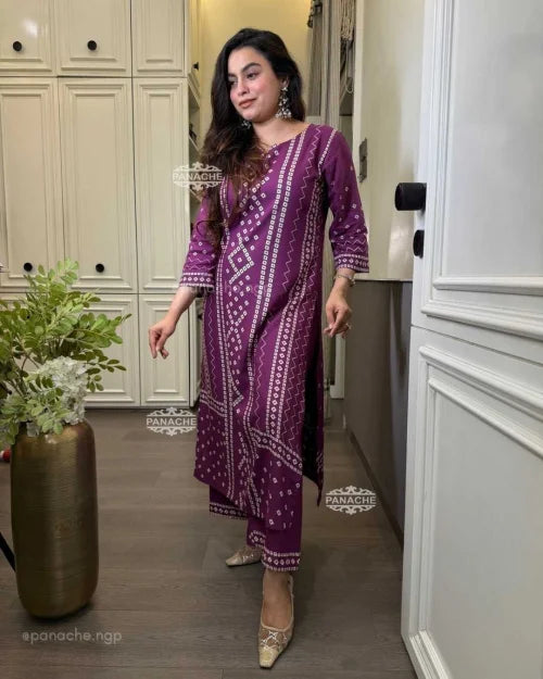 Avani Rayon Printed Suit