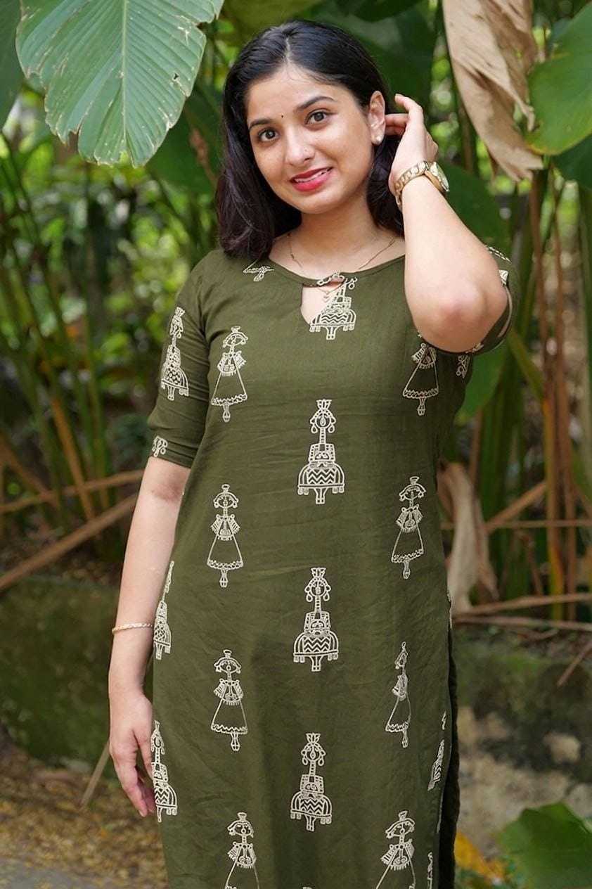 Dhigali Cotton Printed Suit