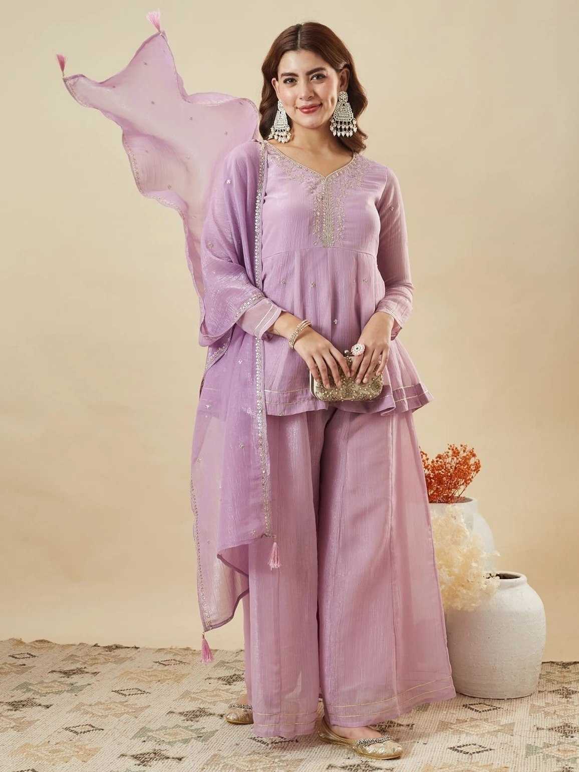 Crunchi Sharara Salwar Suit
