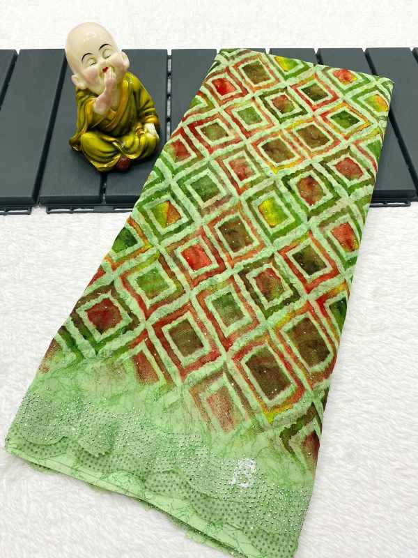 Georgette Designer Saree in Green