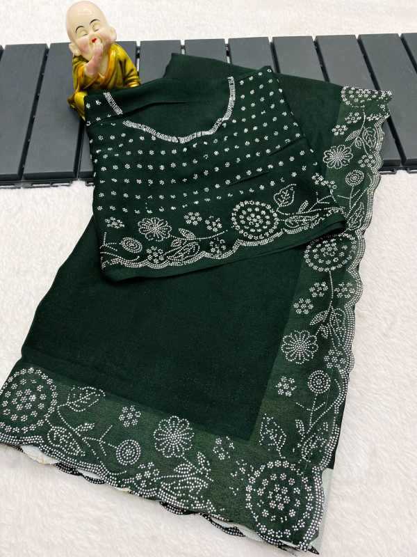 Georgette Designer Saree in Blue