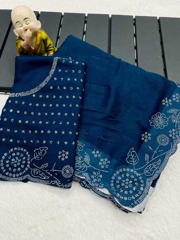 Georgette Designer Saree in Blue