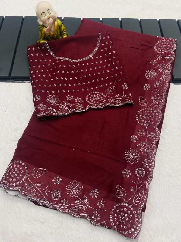 Georgette Designer Saree in Blue