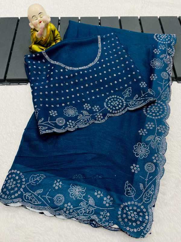 Georgette Designer Saree in Blue