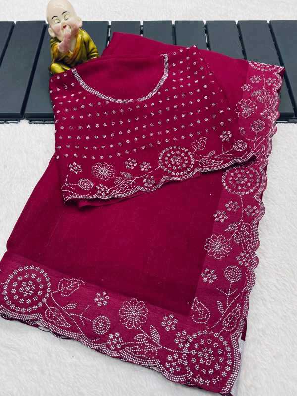 Georgette Designer Saree in Blue