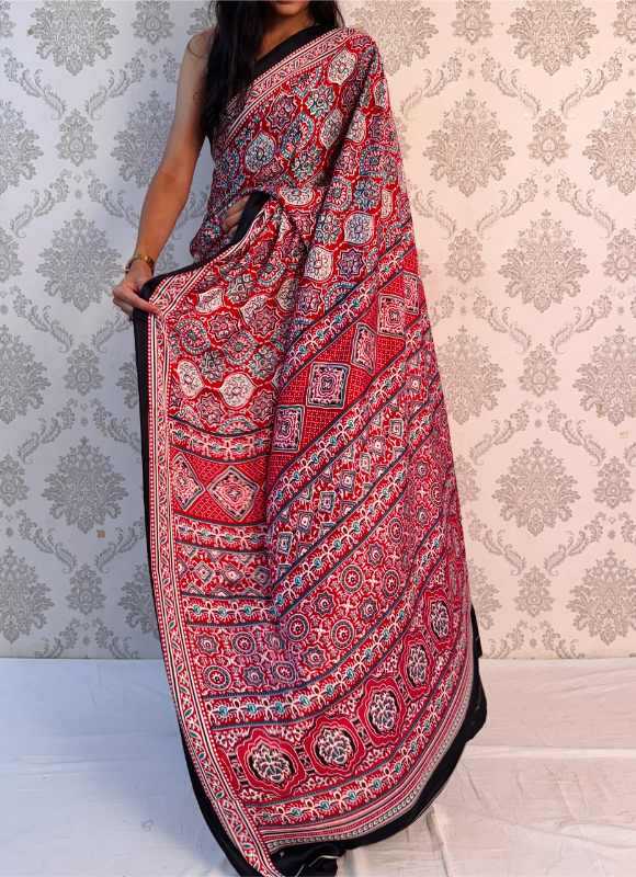 Satin Silk Designer Saree 196