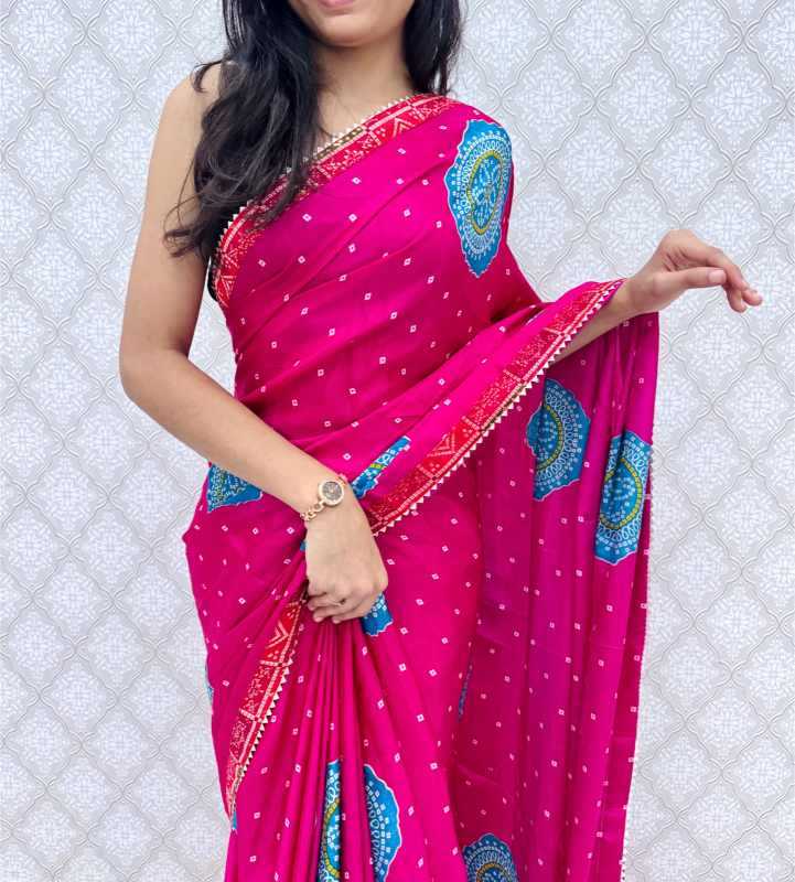 Chinon Silk Designer Saree