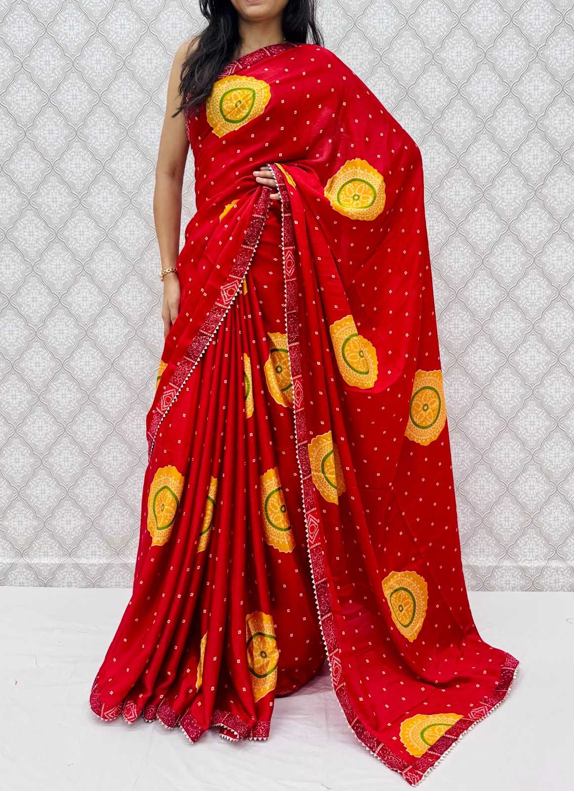 Chinon Silk Designer Saree