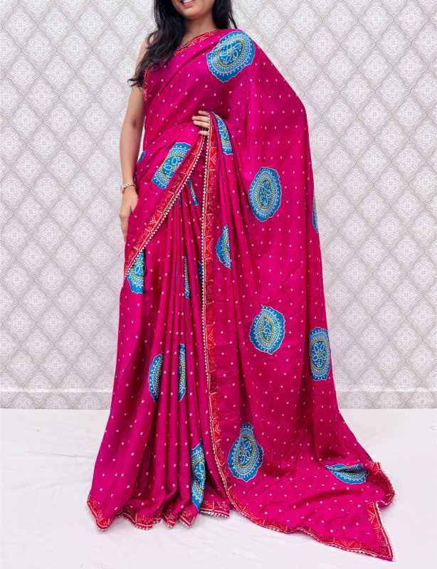 Chinon Silk Designer Saree