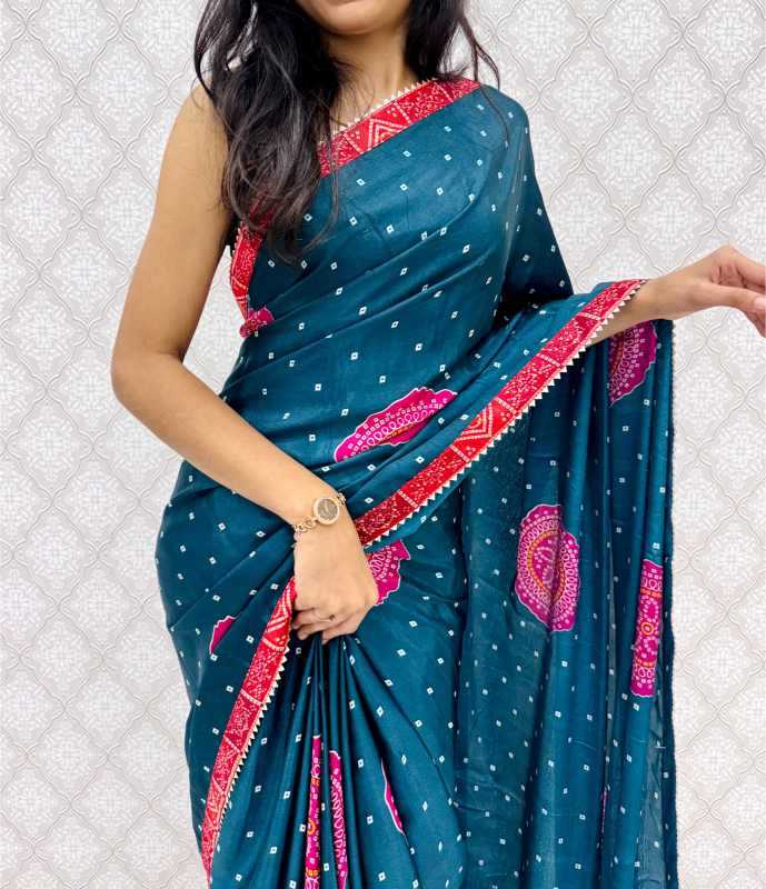 Chinon Silk Designer Saree