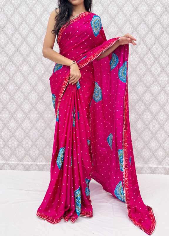 Chinon Silk Designer Saree