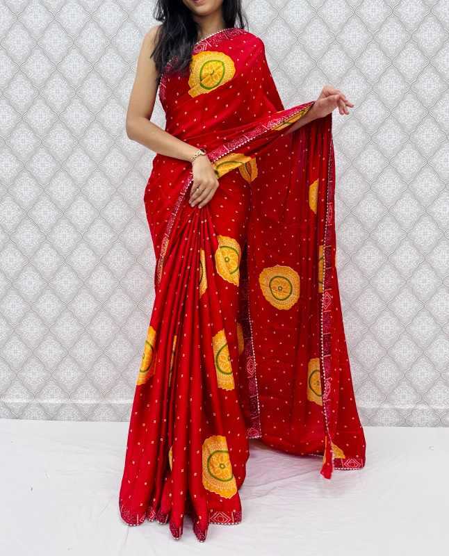 Chinon Silk Designer Saree