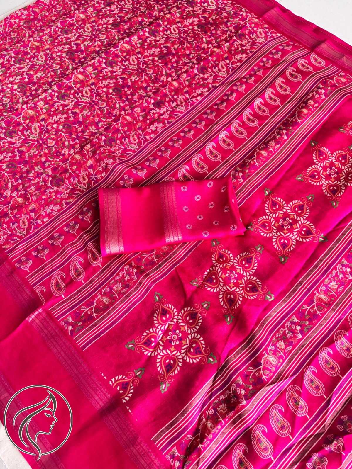 Heavy Dull Moss Designer Saree