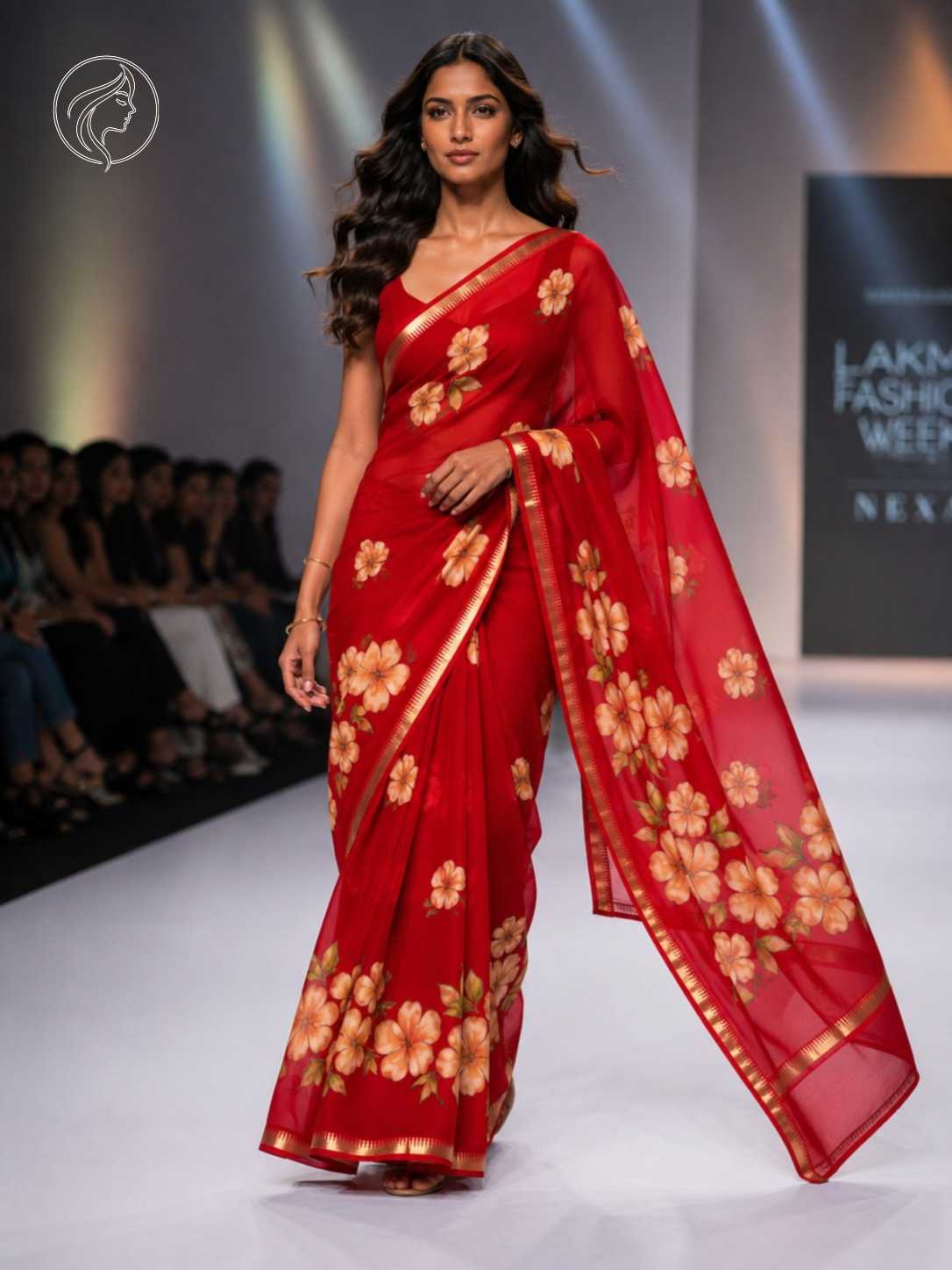 Massh Dull Moss Designer Saree