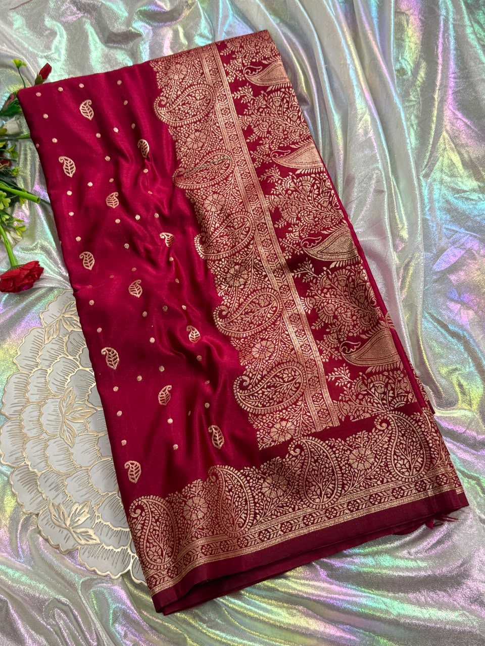 Satin Designer Saree