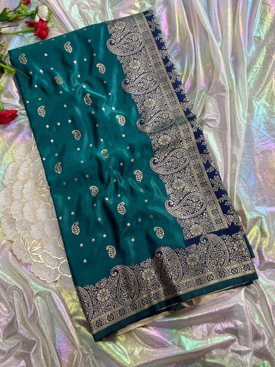 Satin Designer Saree
