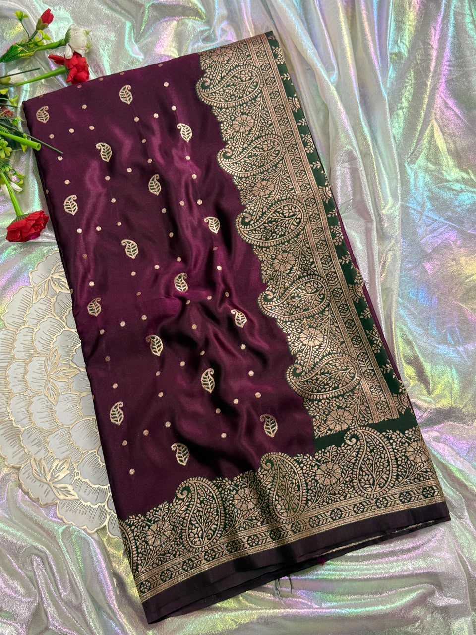 Satin Designer Saree