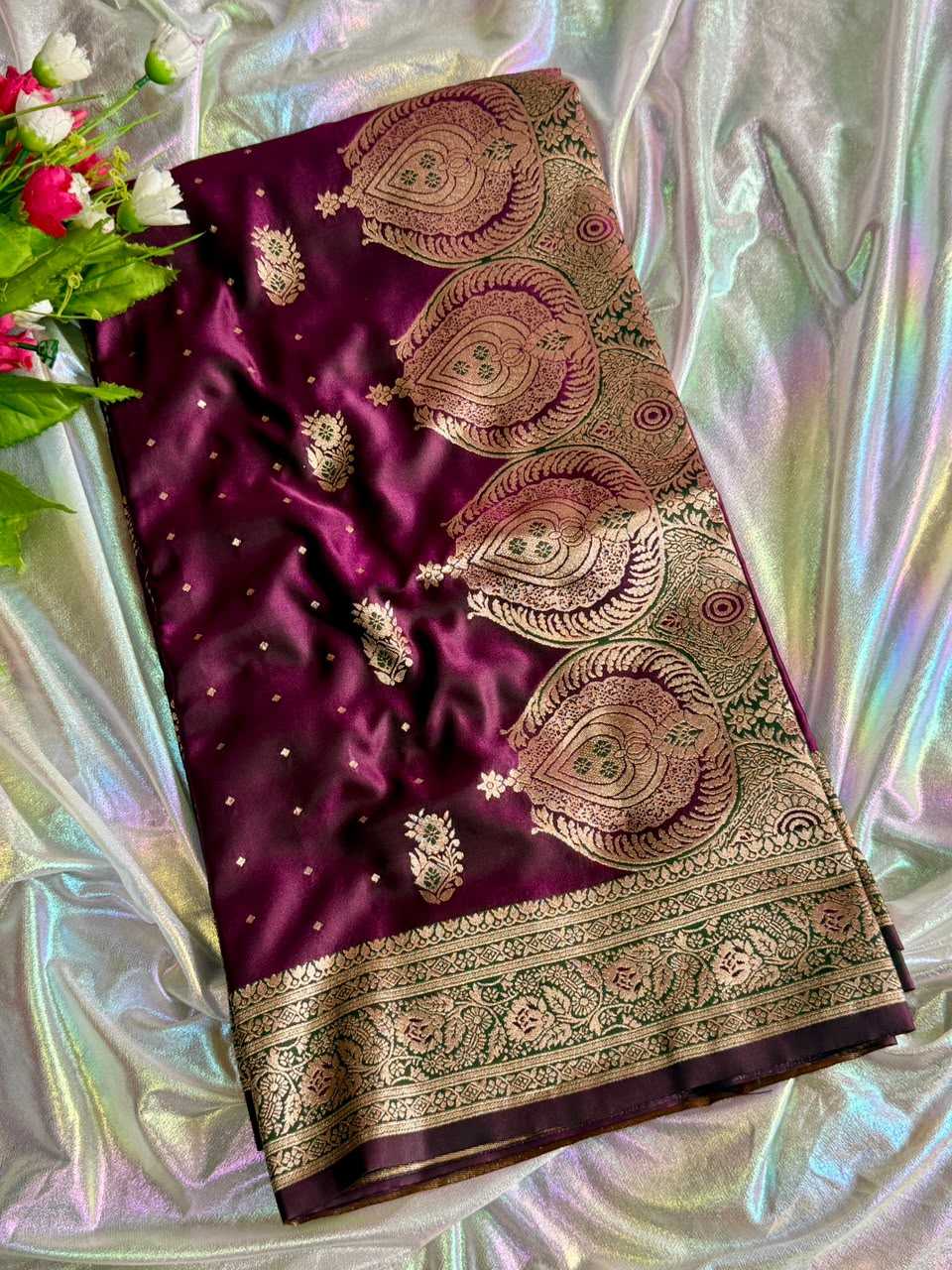 Satin Designer Saree