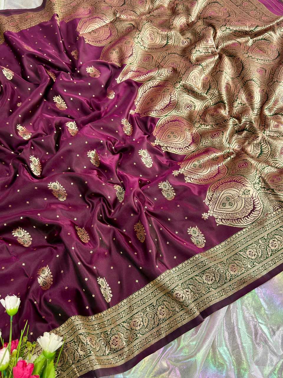 Satin Designer Saree