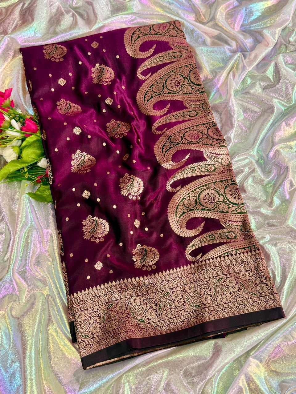 Satin Designer Saree